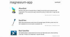 Desktop Screenshot of magnesium-app.com